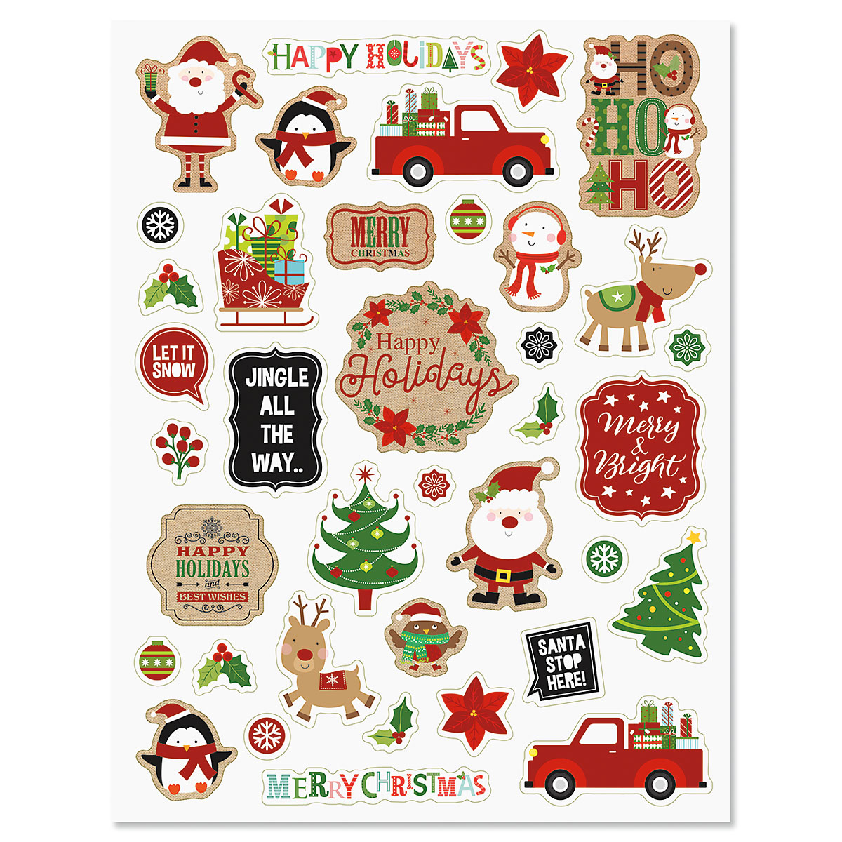 Crafty Christmas Stickers Current Catalog