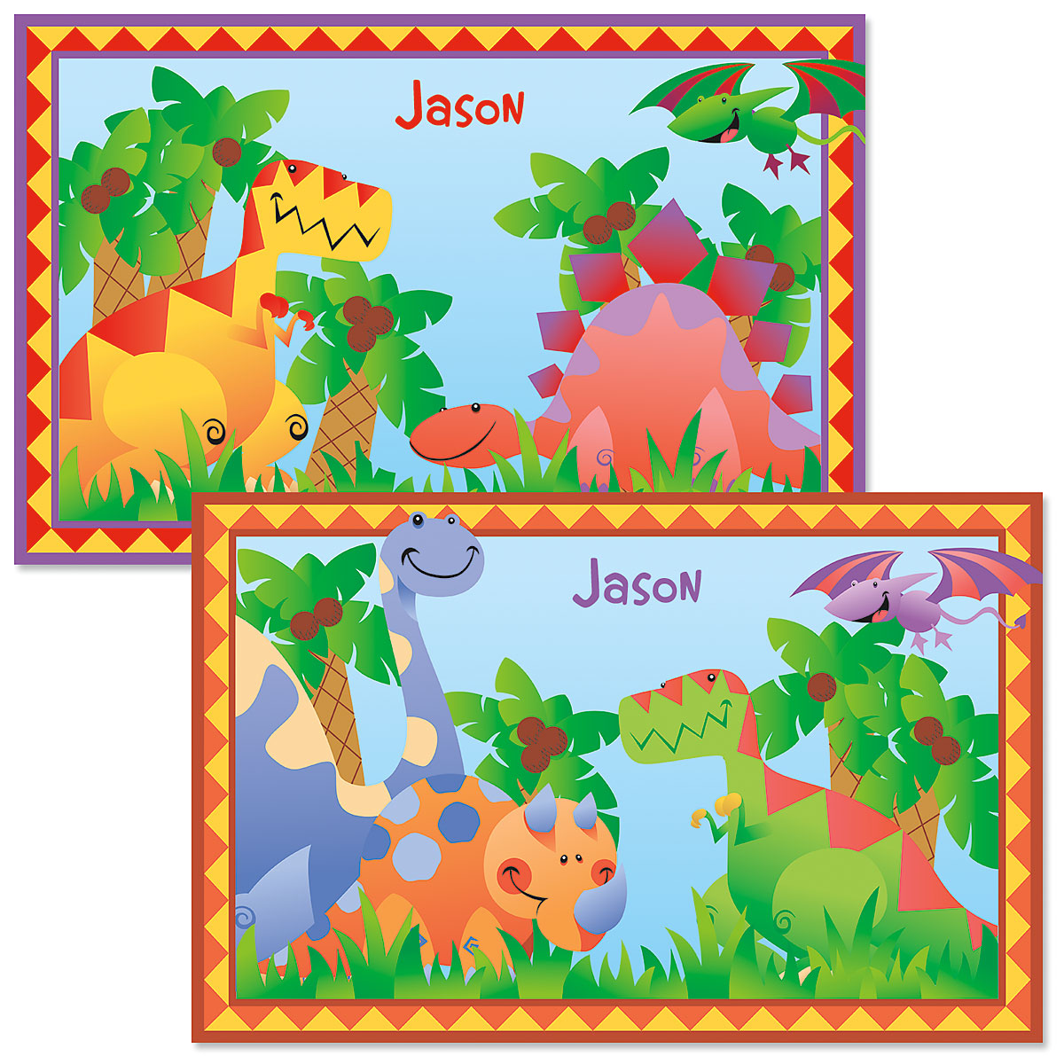 Dinosaur Personalized Kids' Placemat | Current Catalog