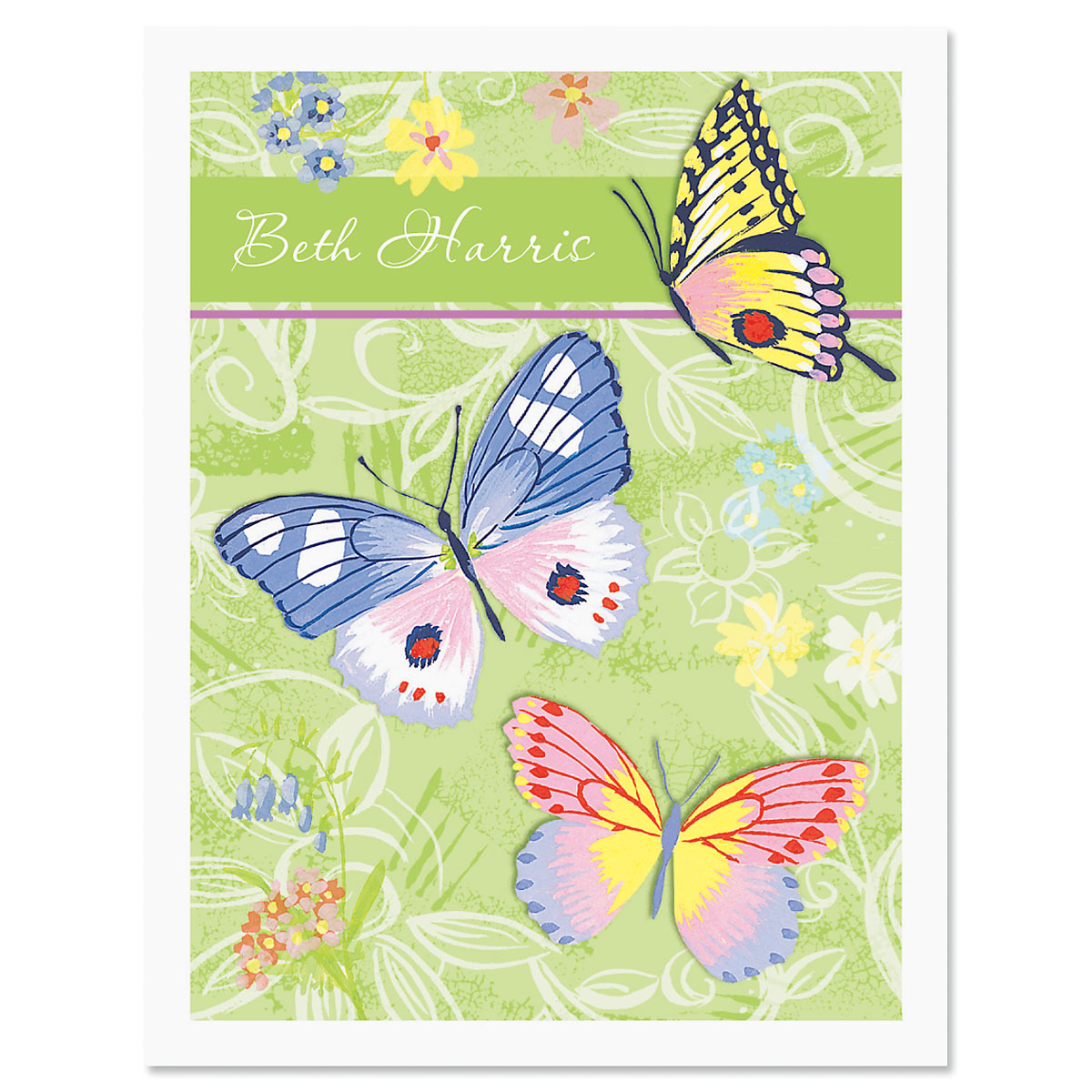 Butterfly Personalized Note Cards | Current Catalog
