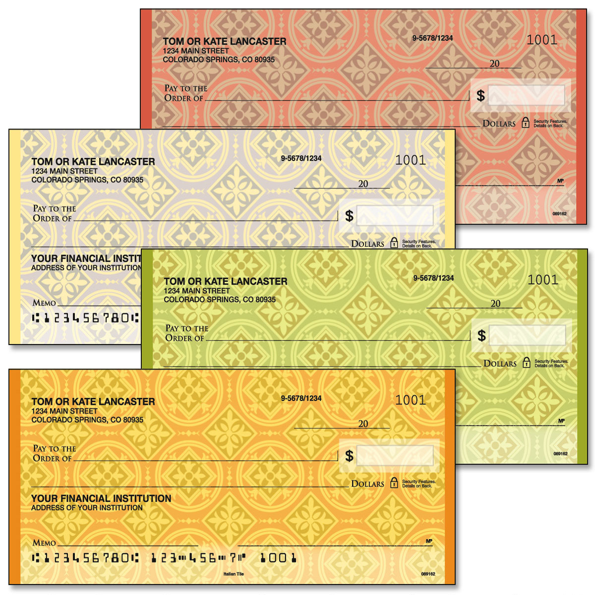 Italian Tile Checks | Current Catalog