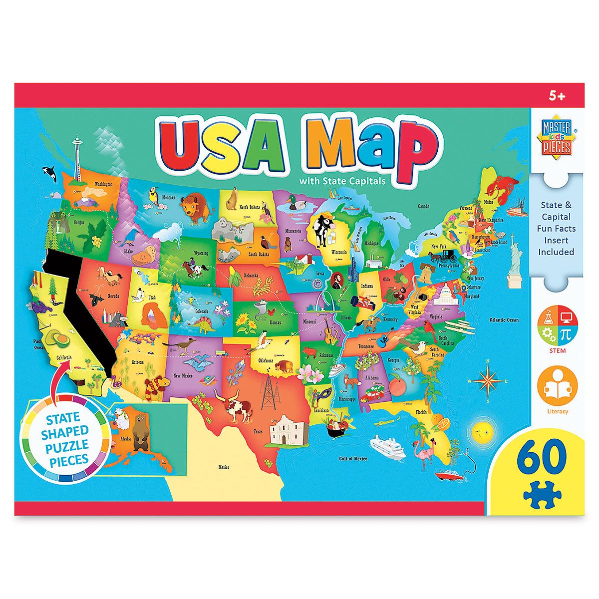 60-Piece USA Map Puzzle | Current Catalog