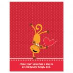 Valentine Monkey Personalized Cards