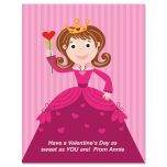 Valentine Princess Personalized Cards