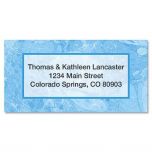 Blue Marble Border Address Labels