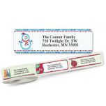 Christmas Rolled Address Labels  (5 Designs)