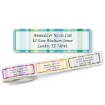 Graphic Stripes Rolled Address Labels  (5 Designs)