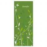 Organic  Personalized Slimline Note Cards