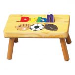 Sports Name Personalized Puzzle Footstool