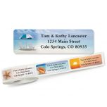 Calm Seas Rolled Address Labels  (5 Designs)