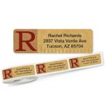 Qwerties Initial Rolled Address Labels
