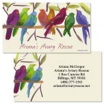 Flocked Together Designer Double-Sided Business Cards