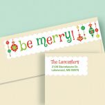 Be Merry Wrap Around Address Labels