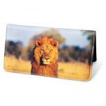Wildlife of Africa Leather Checkbook Cover