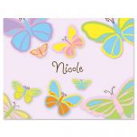 Pastel Butterfly Personalized Note Cards