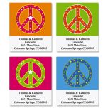 Peace Sign Select Address Labels  (4 designs)
