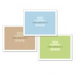 Color Block Personalized Note Cards  (3 Colors)