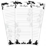 Rococo Lined Shopping List Pads
