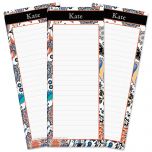 Color Paisley Lined Shopping List Pads
