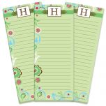 Fanciful Initial Lined Shopping List Pads