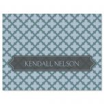 Quatrefoil Personalized Note Cards