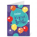Celebrating You Personalized Birthday Card