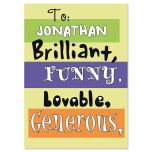 Guy Humor Personalized Birthday Card