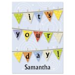 Birthday Banner Personalized Birthday Card