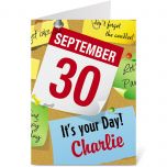 Personalized Your Day Birthday Card