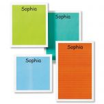 Multicolored Personalized Notepad Set