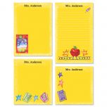 Teacher Personalized Yellow Notepad Set