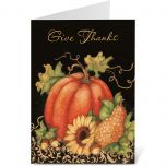 Pumpkin Harvest Faith Thanksgiving Cards