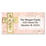 Flowers of Faith  Foil Border Address Labels