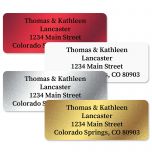 Foil Assortment Address Labels  (4 Colors)