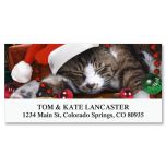 Christmas Cat Deluxe Address Labels