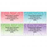 Swirly Girly Address Labels  (4 designs)