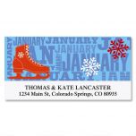 Graphic Style Deluxe Address Labels  (12 Monthly Designs)