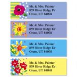 Painted Petals Classic Address Labels  (4 designs)