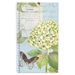 Hydrangea Lifetime Address Book 94 pages/47 Sheets Spiral Comes with Stickers to Cover up Outdated Addresses