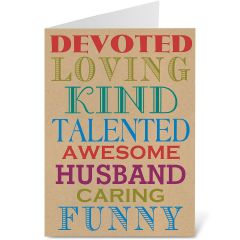 mothers day card from husband