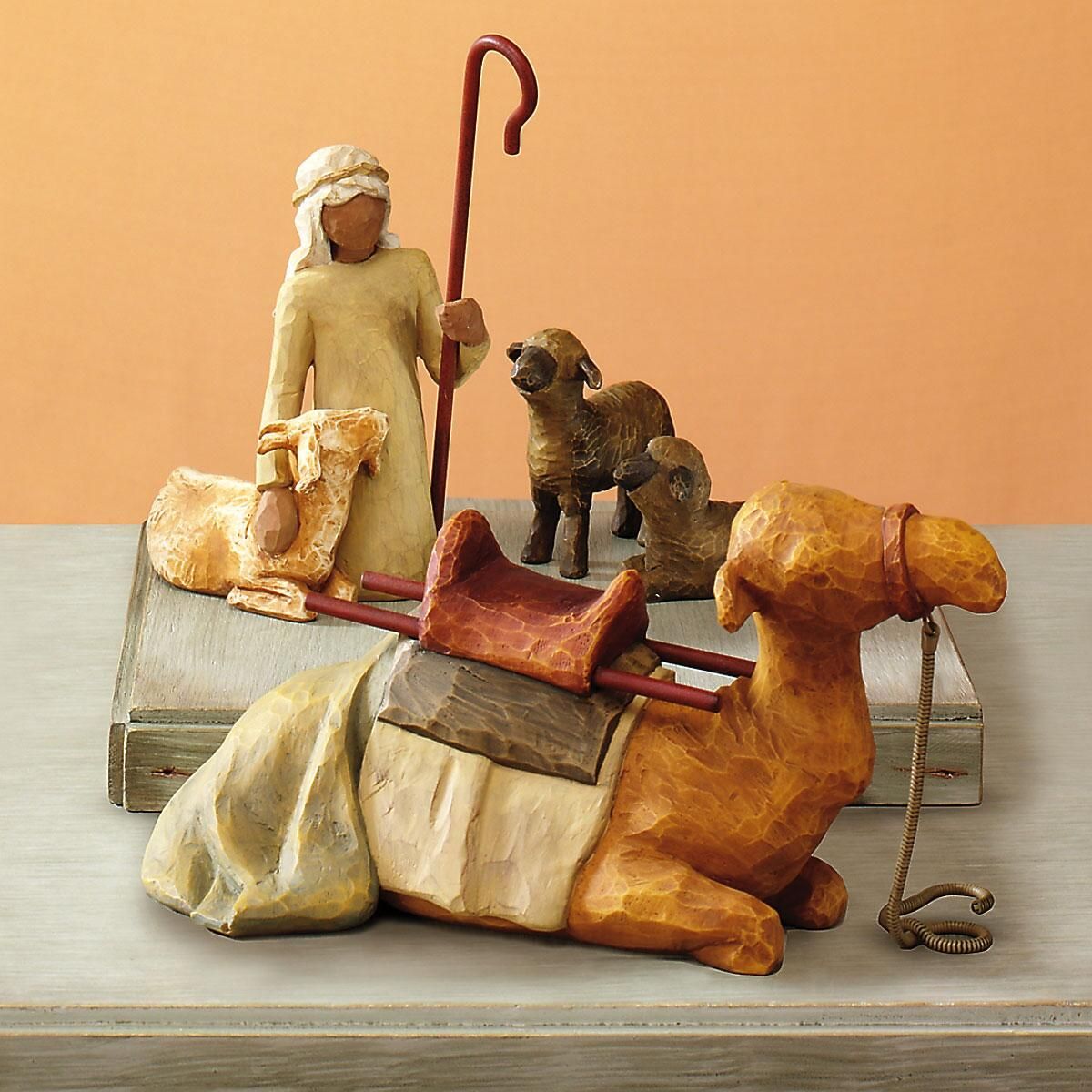 willow tree shepherd and animals