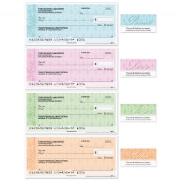 Peace, Love, Joy, Hope Duplicate Checks with Matching Address Labels