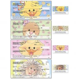 Suzy's Zoo Single Checks with Matching Address Labels