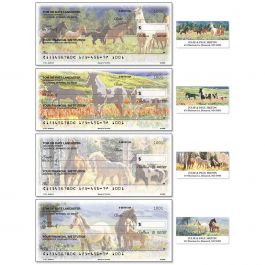 Beauty in the Wild Single Checks With Matching Address Labels