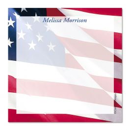 American Glory Personalized Note Sheets in a Cube Refill