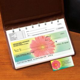 Illuminated Petals Top-Stub Single Checks with Matching Address Labels
