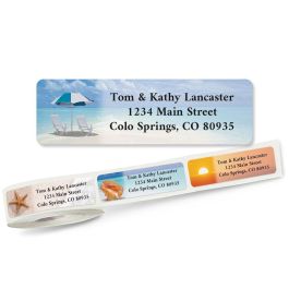 Calm Seas Rolled Address Labels - Roll Of 250 | Current Catalog