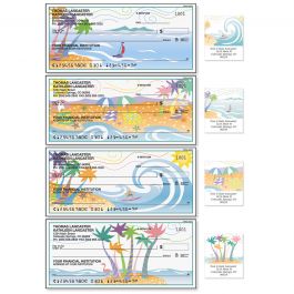 Tropical Moods Single Checks With Matching Address Labels