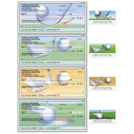 Tee to Green Single Checks With Matching Address Labels