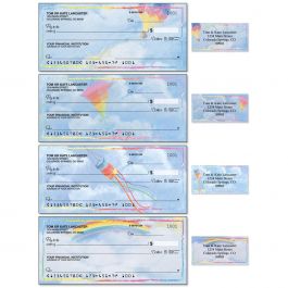 Bright Skies Single Checks With Matching Address Labels