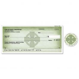 Celtic Cross Single Checks With Matching Address Labels